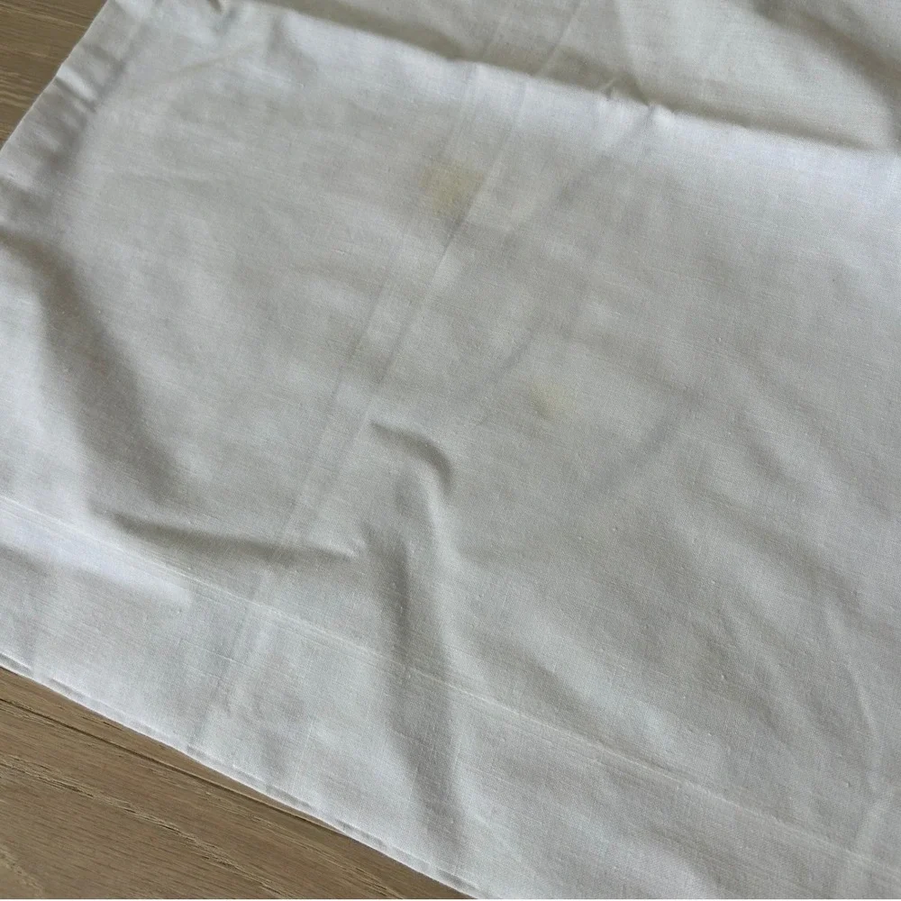 (3) Vintage Hand Embroidered Pillowcase Set Bird Floral Rose Crochet Trim White